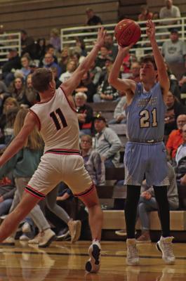 Southwest’s Zack Ryan launches a corner three.