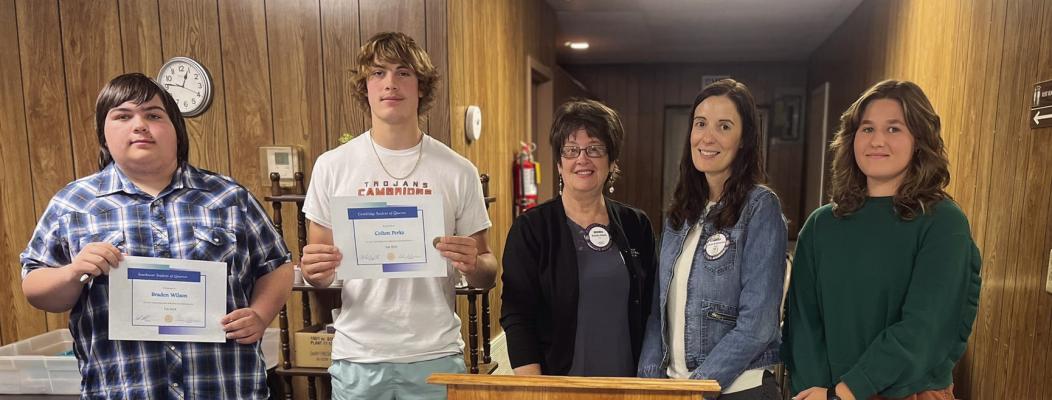 At their October 16th meeting, the Cambridge Area Rotary Club proudly recognized three outstanding students for their commitment to the Rotary motto, ‘Service Above Self.’ Congratulations to Students of the Quarter: Braden Wilson (Southwest High School), Colton Perks (Cambridge High School), and Mady Deisley (Arapahoe High School).