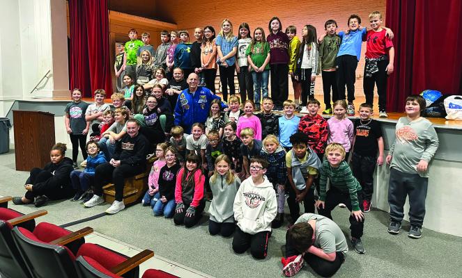 Astronaut Clayton Anderson visits Cambridge Public School