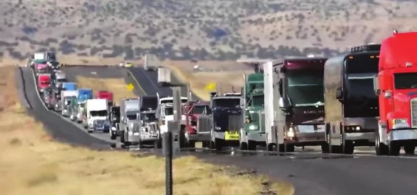 Arapahoe Couple take part in American Freedom Convoy