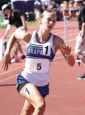 Desi Farner of Arapahoe ran the 400-meter dash and the 4x4 relay at state.