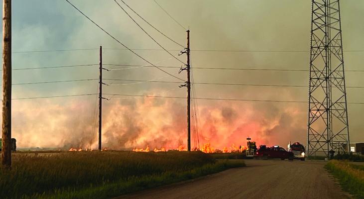 Lightning starts Beaver City fires