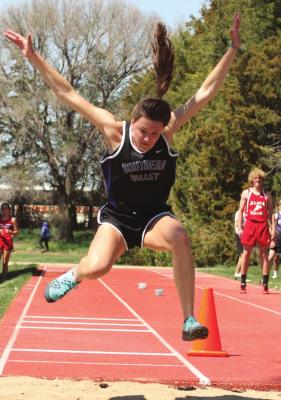 Southern Valley’s Brianna Quinn took three gold medals - and nearly a fourth - at the RPAC Track and Field Meet.