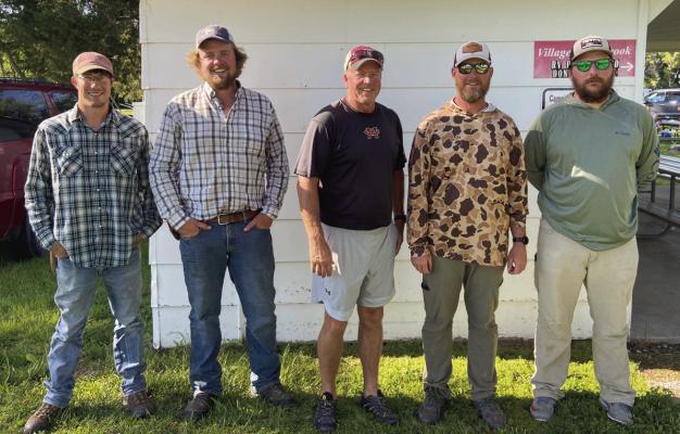 2024 Adults (L-R) Jesse Alexander, Jake Whipple, Mike Broomfield, Brock Mowry, Dyllan Mowry (not pictured Cody Broomfield)