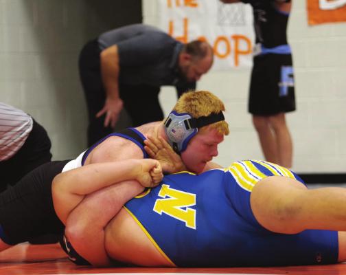 Arapahoe’s Levi Kerner grabbed his 110th career pin at the Fran Jorgenson Invite in Cambridge Saturday, setting a new school record.