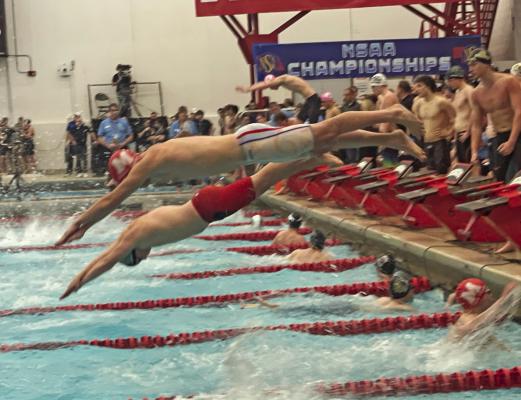 Bantam wraps swim career with personal-bests at State