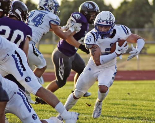 Arapahoe’s Grayson Koller rushed for 139 yards and two scores and caught a touchdown Friday.