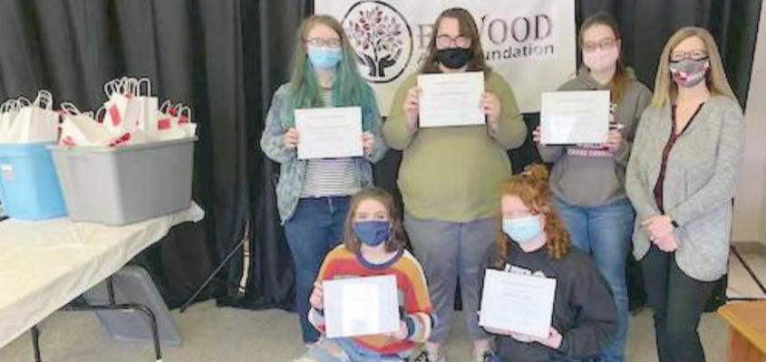 YELP Graduates are Elwood students Brooke Brockman, Lauren Hickey, Shannon Kennicutt, Marissa McClung, and Xandria Pike.