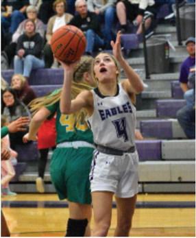 Southern Valley’s Adi Hunt scores inside against St. Pat’s.