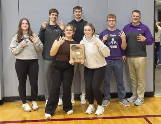 The Southern Valley Quiz Bowl team won RPAC for the fourth-consecutive year. They defeated Bertrand in the championship match. Pictured L to R: front row -- Mikah Schultz and Anna Hamilton. Back row -- Chloe Henry, Wyatt Rice, Isaac Hamilton, Bennet Jorgenson,