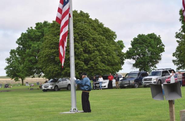 Memorial Day program at the Arapahoe Cemetery