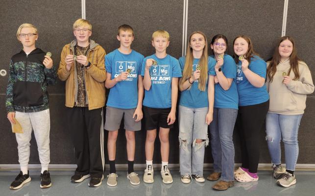 Southwest junior high quiz bowl champs