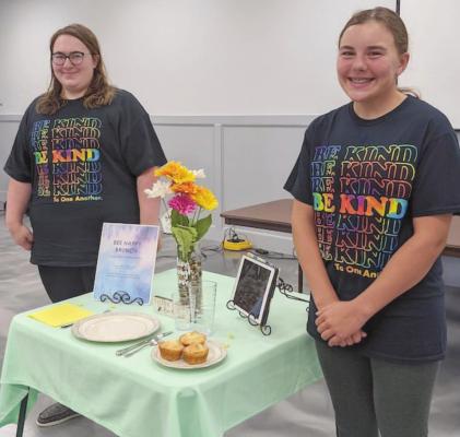 Kara and Brooke Brockman presented, BEE Happy Brunch. The Gosper County 4-H team earned a purple and the Reserve Champion placing at Phelps County Invitational.