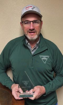 Ted Lashley was National Land Improvement Contractor of the Year at the LICA Convention held in Las Vegas.