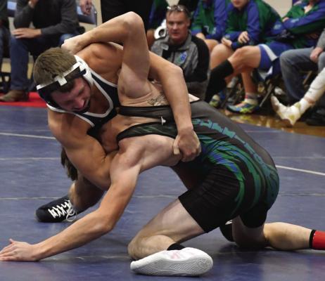 Southwest’s Carter Van Pelt took the 132-pound title at the Bronco Invite, earning three tech falls on the way.