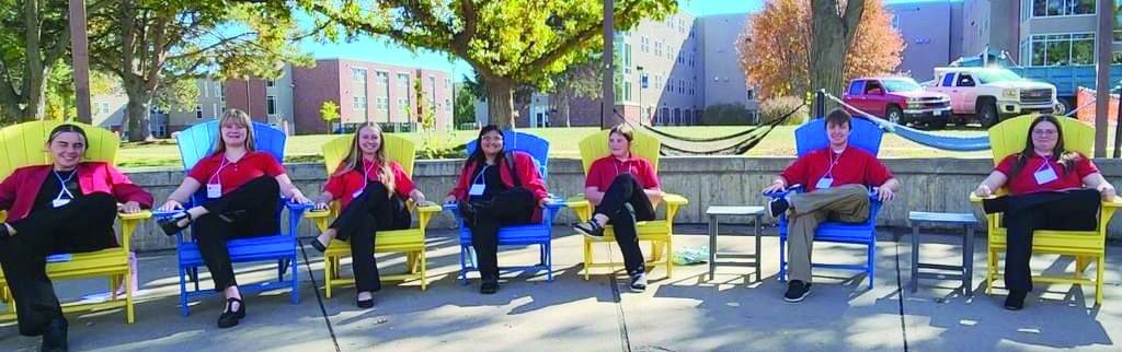 Elwood FCCLA members attended the Fall Leadership Workshop today at the UNK campus in Kearney. Students connected with other FCCLA students, learned more about how they can be active members, and were challenged to look at programs to educate their peers about this year.