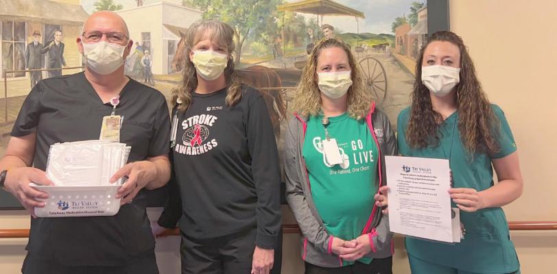 Drug TakeAway Envelopes Available at Area Tri Valley Health Clinics