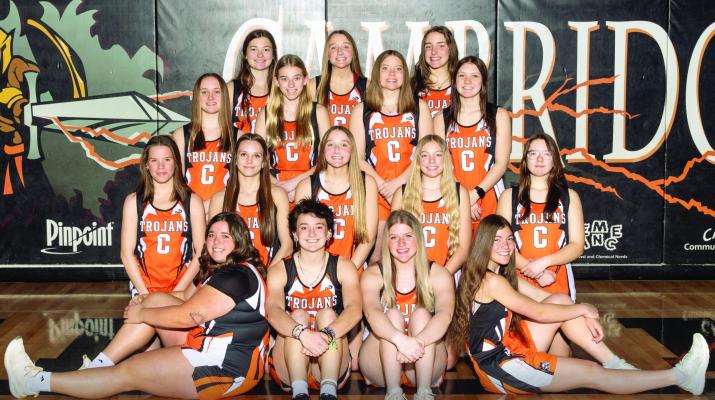 Cambridge Girls Track Front row l to r: Shelby Ayer, JoLie Farr, Danica Ervin, Rachel Harris 2nd row l to r: Katie Fegley, Capri Sayer, Joslyn Holtze, Kylie Koeppen, Irmina Cramer 3rd row l to r: Kate Salberg, Briar Gunderson, Jaidon Kimball, Chloe Gooden Back row l to r: Elisabeth Kubik, Brooklyn Holtze, Jensyn Weiss