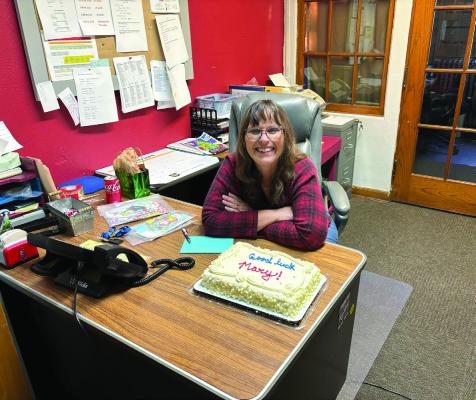 Medicine Valley’s elementary secretary’s last day
