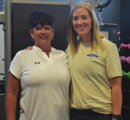 Pam Reese and Alli McInturf at the new Arapahoe Rehab &amp; Fitness.