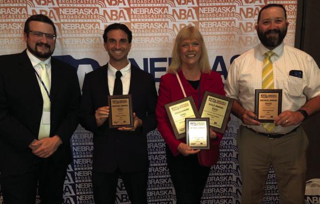 Pictured left to right: NTV News Director Christian Wagner, NTV Sports Reporter Randy Silver, NTV Reporter Ginger ten Bensel, NTV Chief Meteorologist Tim Reith.