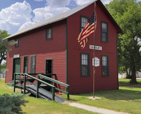 The Danbury Depot Museum will be open Memorial Day, Monday, May 26th from 2:00-4:00 pm. The museum features local area history, railroad memorabilia, as well as area school and military history. A display about the Nelson Buck Surveying Party of 1869 has recently been added.