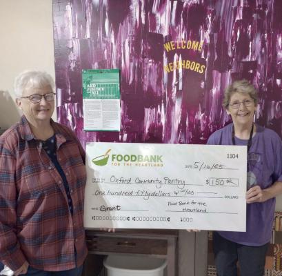 Food Bank for the Heartland donates to Oxford Food Pantry
