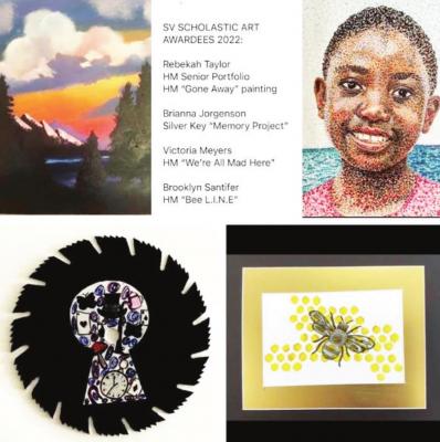 Four SV art students earn Scholastic Awards
