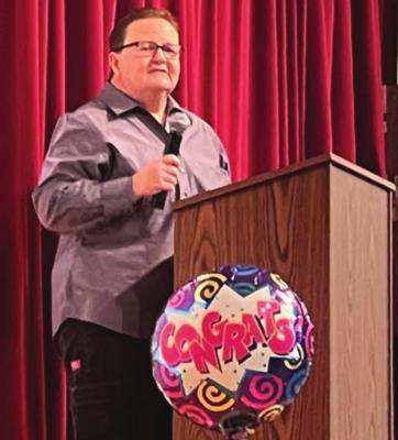 Johnson presented with Outstanding Alumni Award