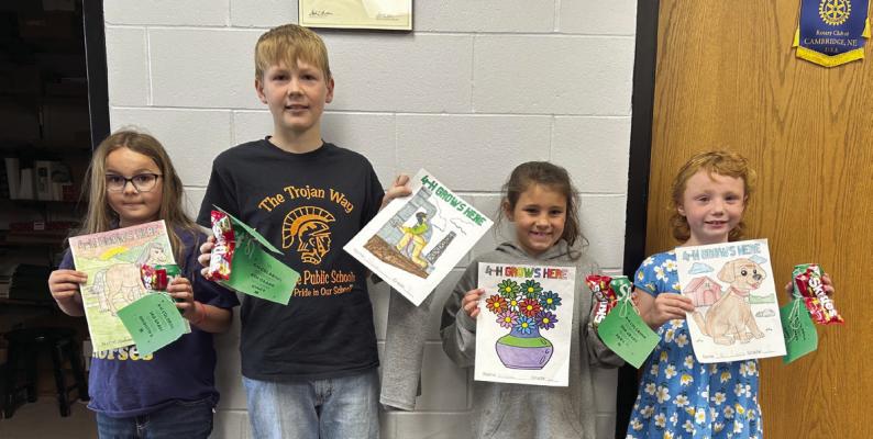 Furnas County 4-H Council sponsors 4-H month Coloring Contest