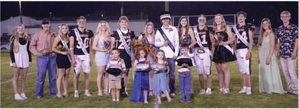 The 2023 Cambridge Homecoming Court is pictured as follows, from left, Past Queen &amp; King Breelle Miller &amp; Jordan Ruf, Brenna Deterding, Hunter Perks, Leah Downer, Tye Stanton, Queen Bailee Ahlemeyer, King Wyatt Jackson, Jalen Kent, Carson Trompke, Brylyn Springer, Ben Hoberty, Junior Attendants Rachel Harris &amp; Gavin Gunderson; Crownbearers Mason Cramer, Harlyn Gerlach, Blakely Gross and Wyatt Burke.