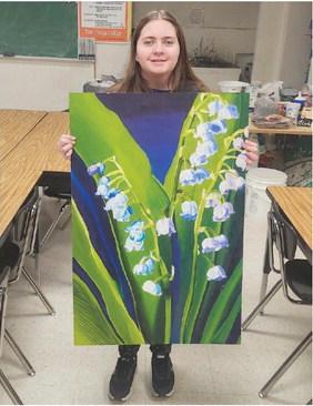 Savannah Paisley of Cambridge was selected by the Visual Arts faculty of the University of Nebraska–Lincoln Hixson-Lied College of Fine and Performing Arts to participate in the Nebraska Young Artist Awards Day.