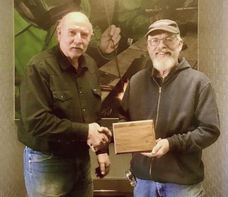 Chuck Hatzenbuehler receives service award