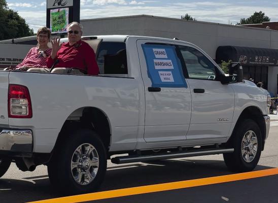Grand Marshals of the Prairie Pioneer Days parade in Arapahoe on the 4th of July were Dale and Judy Beedle.