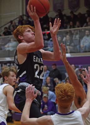 Southern Valley’s Tylor Grove rises for a shot in the lane.