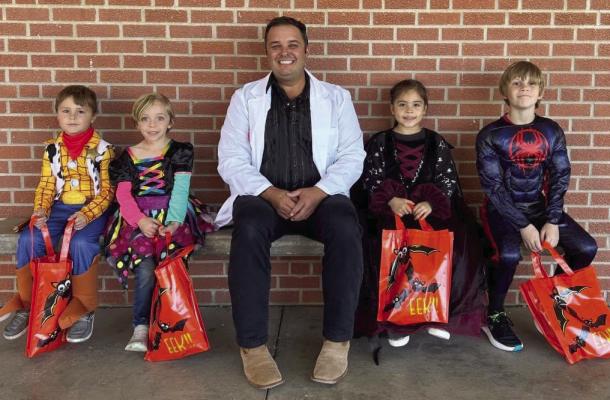Congrats to our Maywood Community First Bank coloring contest winners! Declan Livingston, Austen Fischer, (Banker: Clinton Norgaard) Sophia Chavira, and Brody Jones. *not pictured: Aniston McCain*