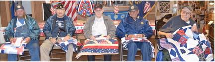 Quilts of Honor presented to Arapahoe Veterans