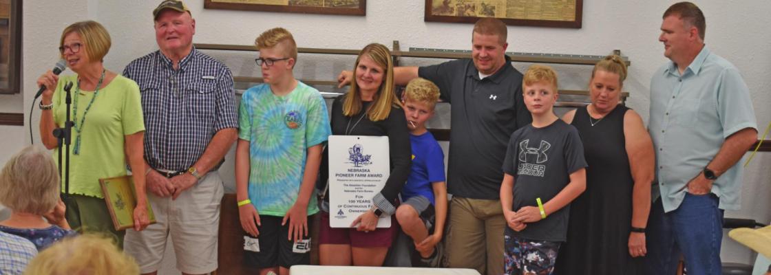 Geiger family receives Pioneer Farm Family Award