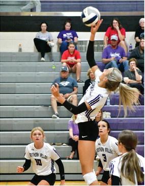 Southern Valley split duals with Gothenburg and Cozad last week, falling to the Swedes 25-18, 25-13, 25-22 before downing Cozad 22-25, 25-23, 25-20, 25-23 to improve to 2-1 this season. No statistical information was available.