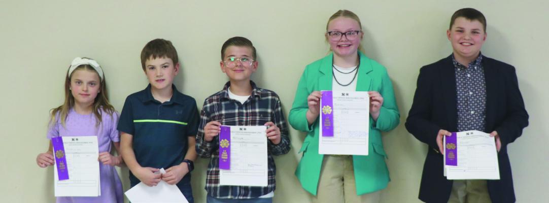 4-H Public Speaking - PSA Participants