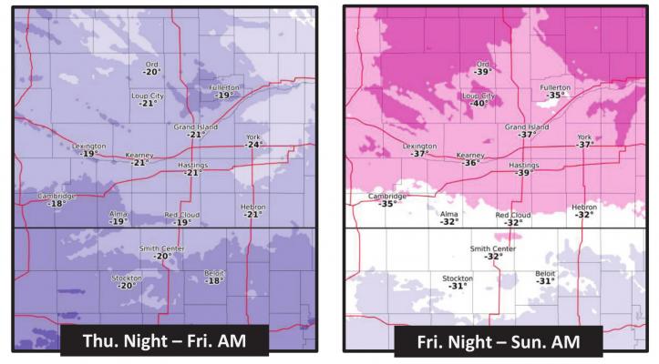 Dangerously cold temperatures, wind chills expected this weekend