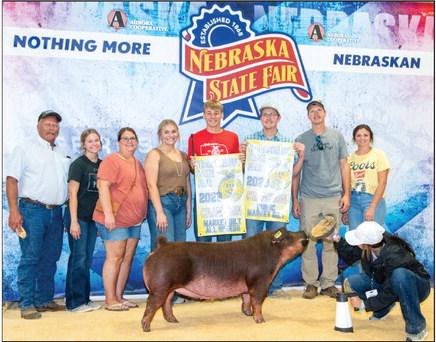 Gerlach wins Champion Purebred Market Gilt at Nebraska State Fair