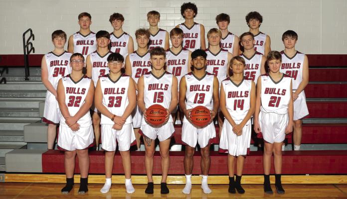 The Hi-Line boys basketball team is pictured, from left, front row - Simon Scharf, Jakob Redwine, Trestin Bowman, Isaiah Bullis, Bladen Williams, Cooper Knackstedt; second row - Payton Nichelson, Treyton Evans, Paxton Buckingham, Brody Diefenbaugh, Zach Whittaker, Caleb Newbrey, Dayton Zackery; back row - Bryce Reiners, Judah Niemeier, Gavin Tilson, Dawson Ruda, Hudson Weeder, Ryker Evans. Photo courtesy of H2O Photography.