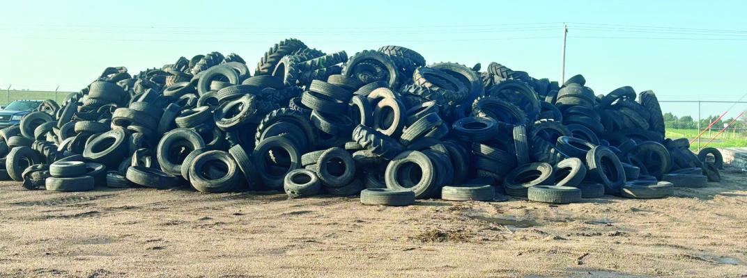 Frontier County tire Clean up