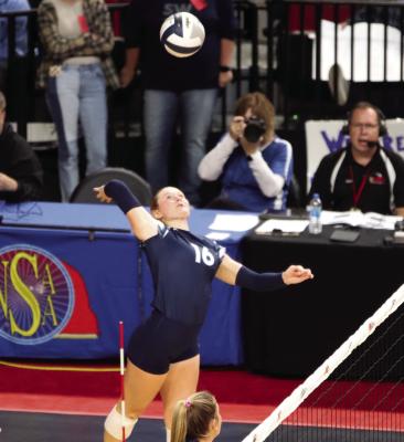 Southwest’s Payton Truksa pounded 21 kills to lead the ‘Riders at the State Tournament.