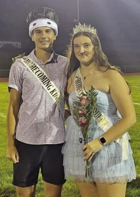 Following Friday’s football game and a week of Homecoming festivities, Southern Valley crowned its Homecoming King and Queen, seniors Isaac Hamilton and Tori Bose.