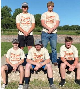 Front, L-R: Dean Collins, Colby Nole, and Jaxen Fletcher. Back L-R: Gabe Grove and Kody Collins.