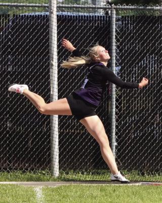 Brynn Baily threw 115’10” in the discus at state.