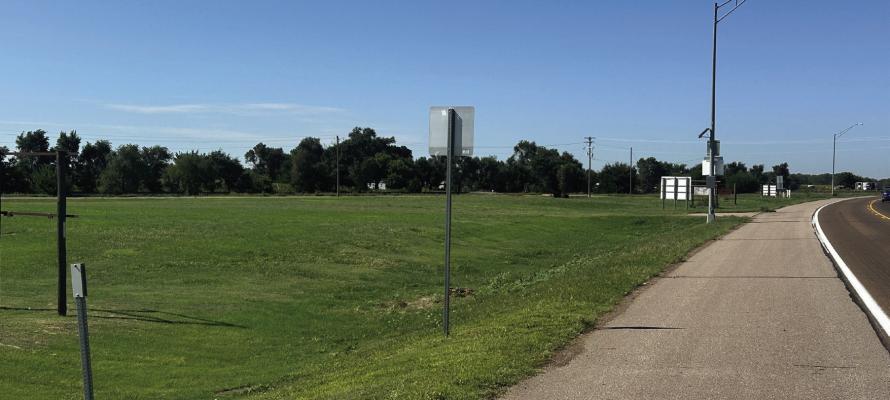 The proposed site for Cambridge’s new fire barn south of Highway 6/34 on the west side of Cambridge.