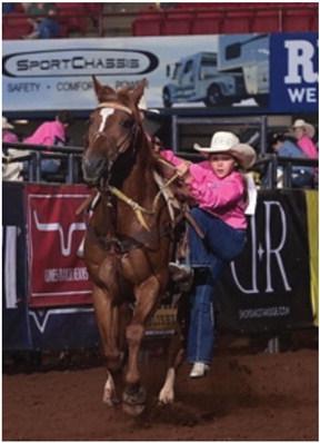 Neligh Robinson, age 9 of Arapahoe, was named the 2023 Little Wrangler Resistol Rookie of the Year